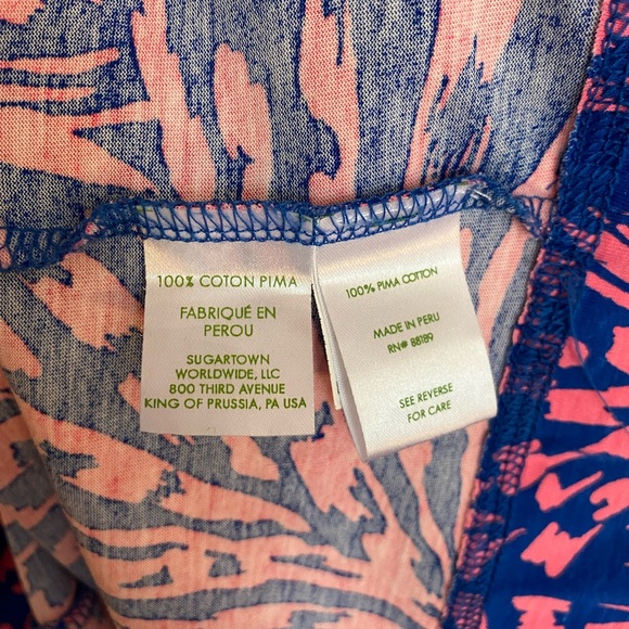 Lilly Pulitzer Palmetto Dress in Sapphire Blue Rolling in the Grass print - Picture 3 of 9